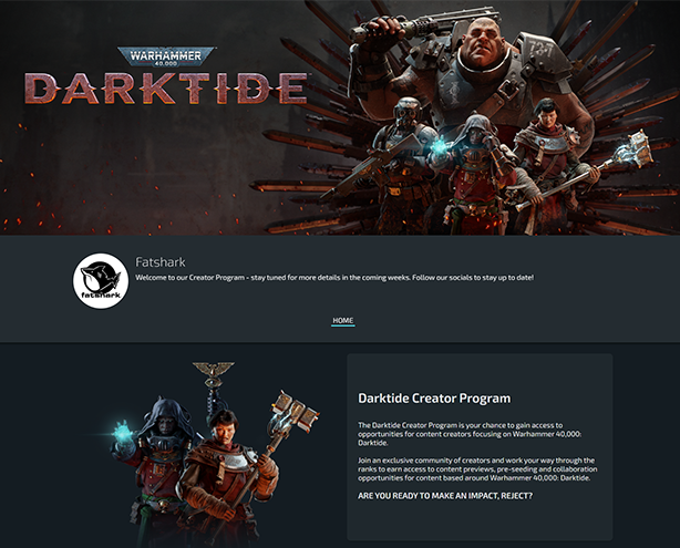 Lurkit announces global creator program with Fatshark and Warhammer 40k: Darktide game